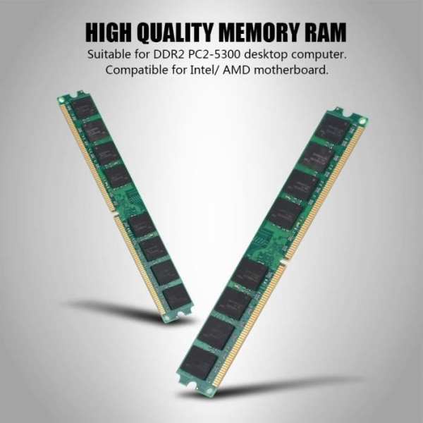 Bärbar att använda, mindre hållbart RAM-minne för PC, DDR2 RAM-minne, för Intel