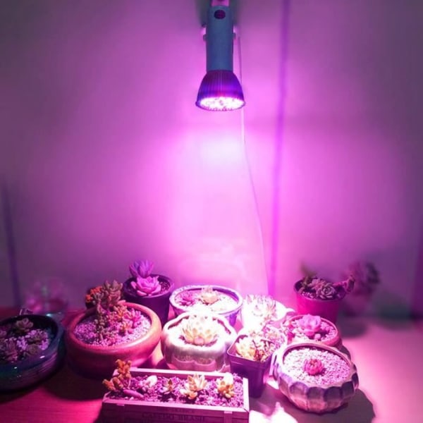 E27 Full Spectrum Växande Ljuslampa För DIY Hydroponics Plant Flower