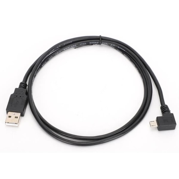 Universal svart hållbar Micro USB till USB-kabel, rätvinklad Micro USB till USB-kabel, Tomtom GO Series GPS-enheter