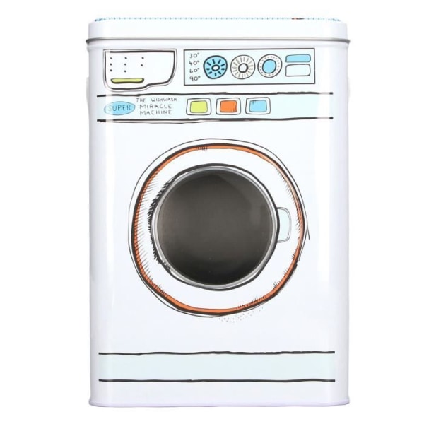 HURRISE Pulver Tvättmedelsbehållare Kreativ Ritning Måla Tvättmaskin Form Tvättmedelsbehållare