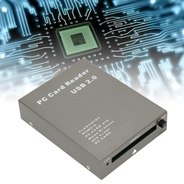 HURRISE Flash-kortläsare Minneskortläsare USB2.0 PCMCIA-kortläsare 68-stift höghastighets industrikort