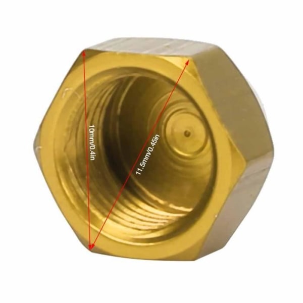 BEL Fishing Rulle Spolhandtag Skruvlock Aluminiumlegering M8 Skruvmutterlock (Gold R)