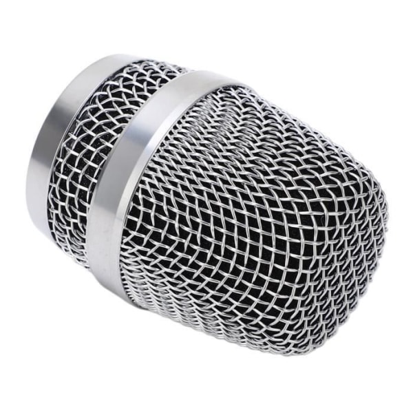 HURRISE Byte av mikrofonhuvud Silver Ersätter mikrofonhuvud för huvudmikrofongaller
