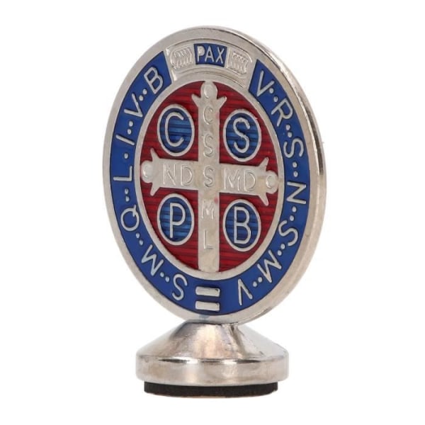 HURRISE Medallion St. Benedict Emaljerat skydd - Auto Heminredning - Konfirmationspresent