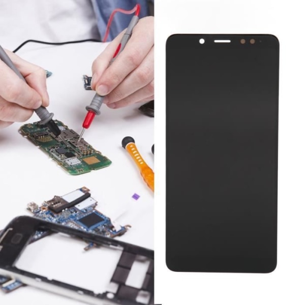 HURRISE LCD-skärm Digitizer-enhet för Redmi Note5 GPS-telefon Display Skärm Reparation Del lossad
