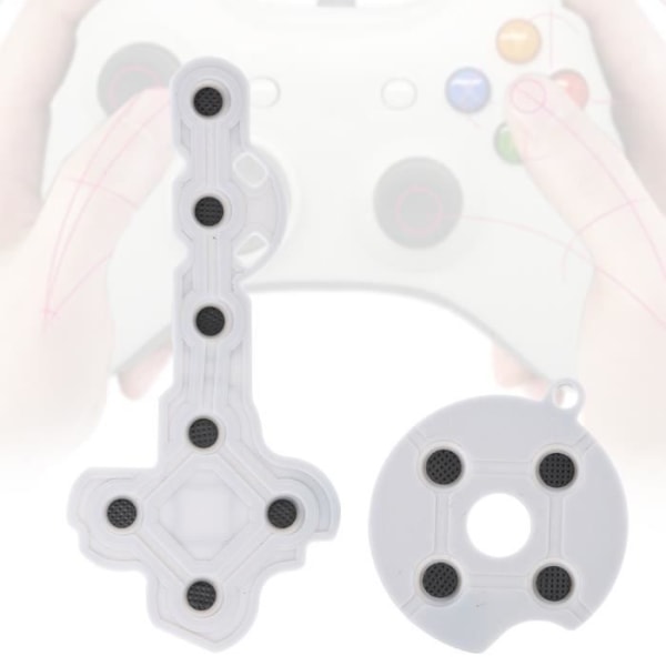 10 st hållbara ABS-spelkonsoldelar, kontaktknapp, för spelhandtagskontroller