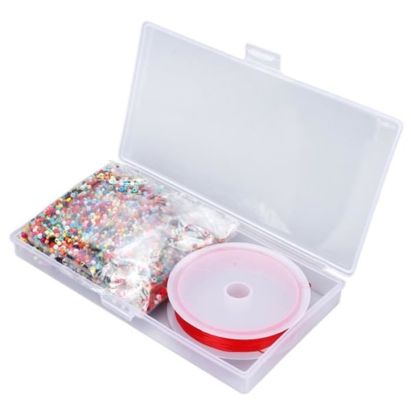 HURRISE Färgglada blandade pärlor Bead String Kit förbättrar bilden av olika färger Keramiska pärlor leksak