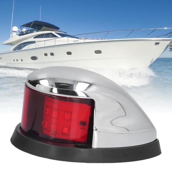 HURRISE marinlampa 12LED 12V vattentät, båtnavigeringsljus, röd grön positionsljus
