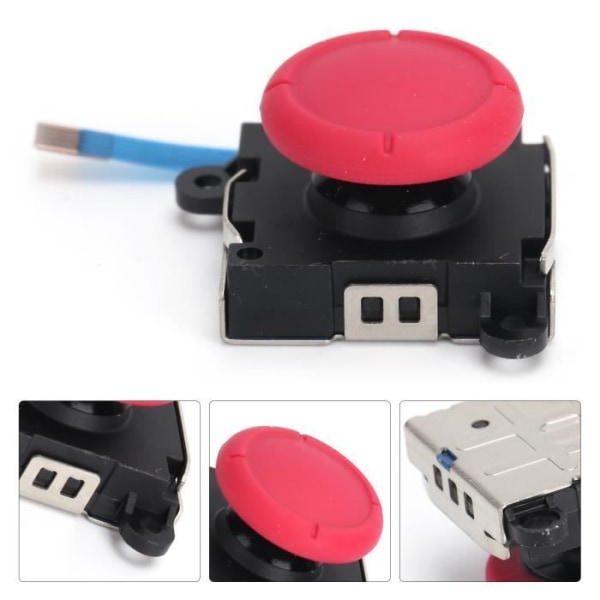 BEL-7643669857931-Joystick Thumb Stick Analog Gamepad Joystick Button Module Ersättning för Controller Röd