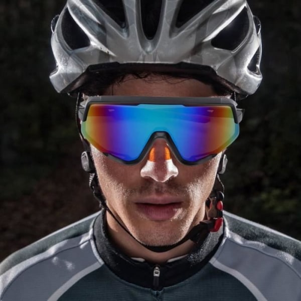 HURRISE Utomhusglasögon Utomhussportglasögon Vindtäta cykelsolglasögon för kvinnor män(båge