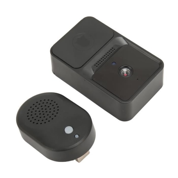 HURRISE smart trådlös videodörrklocka Trådlös videodörrklockakamera med HD Night Vision, IP65 vattentät, IT-paket