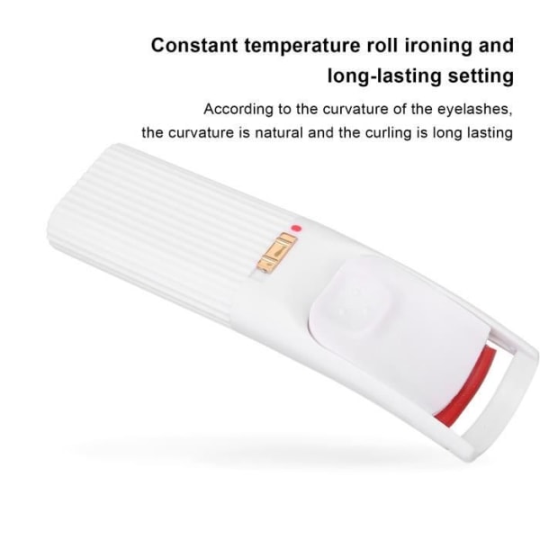 HURRISE Mini ögonfransböjare Bärbar elektrisk uppvärmd ögonfransböjare Intelligent temperaturkontroll ögonfransböjare