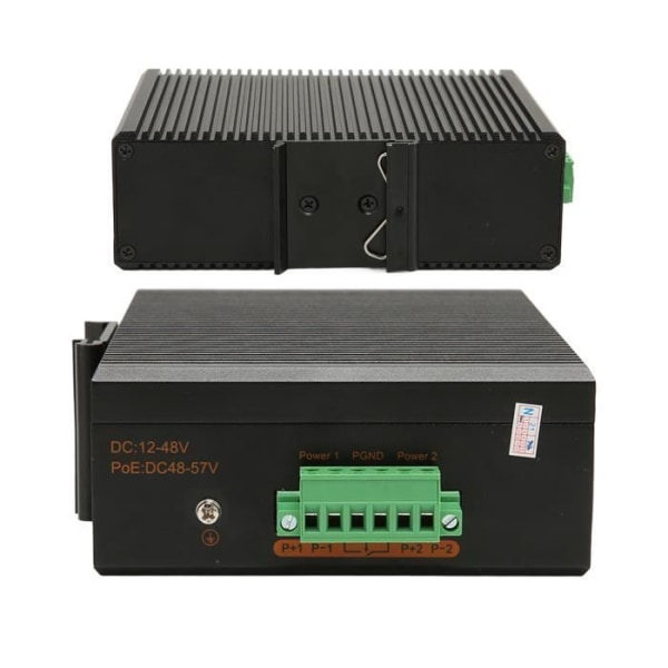 Fdit Industrial 8 Port Gigabit Ethernet Switch 8 Port Gigabit Ethernet Switch RJ45 DIN Rail Väggfäste 10 100