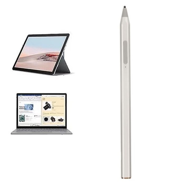 HURRISE Touch Pen Stylus Pen med automatisk avstängning, 5V, 200mA, lång batteritid, datortangentbord Silver
