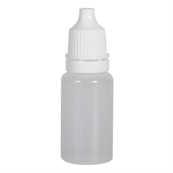 HURRISE tom flaska 50 st 10 ml tom volym klämbar plastflaskor Ögonvätskebehållare