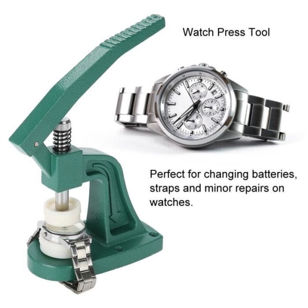 AIZHIYUAN Crystal Watch Press Tool Armbandsur Back Case Cover Pressning med Dies Repair Tool