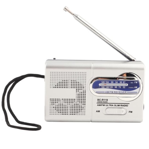 BEL-7423055069304-radio AM Miniradio, robust och hållbar mini fickradiomottagare, för vårdhem ljudspelare