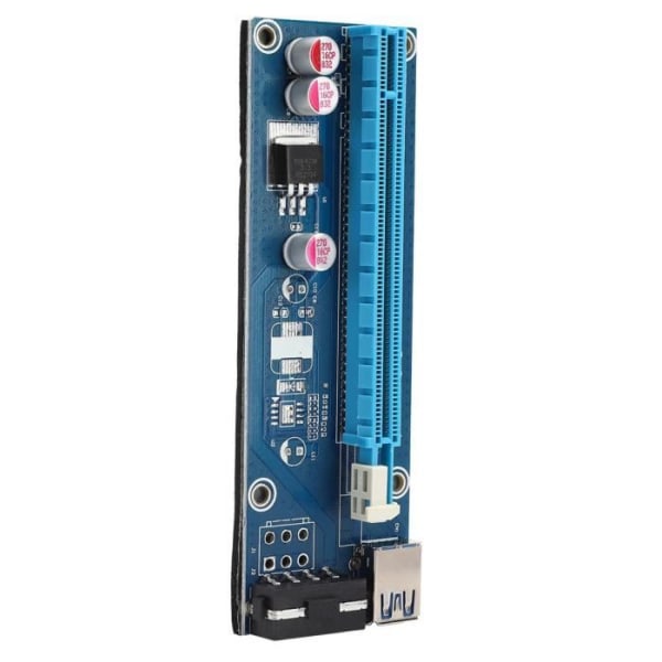 HURRISE Riser Card PCIE 1X till PCI-E 16X grafikkort expansionskortadapter USB3.0-kabel 50CM