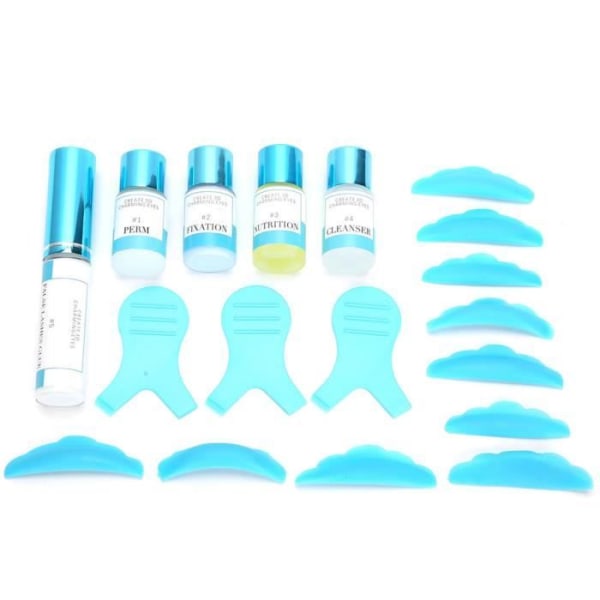 HURRISE Lakerain Eyelash Curling Kit Eyelash Perm Kit Permanent Näring Fixing Liquid Tool Set