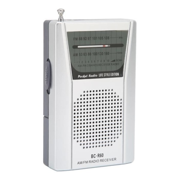 BEL-7293629088242-Liten bärbar AM-FM-transistorradio 5W högtalarbatteridriven fickradio för nödsituationer vid resor i hemmet