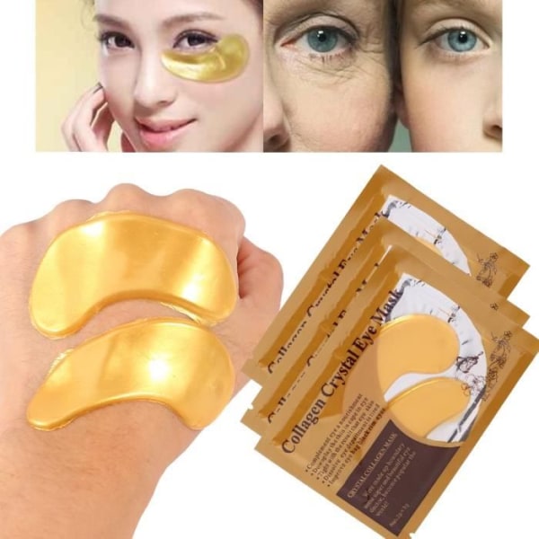 Collagen Eye Patch Anti Wrinkle Aging Crystal Fuktgivande ögonlock Patch Pad och mörka cirklar Anti Aging Masker Vård för ögonen