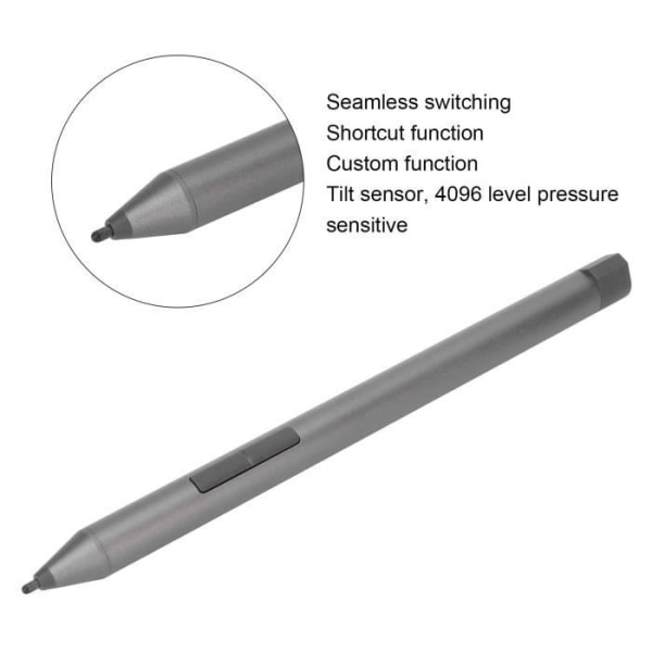 Kapacitiv stylus penna nivå 4096 för Lenovo IdeaPad Flex 5 15 Silver Grey