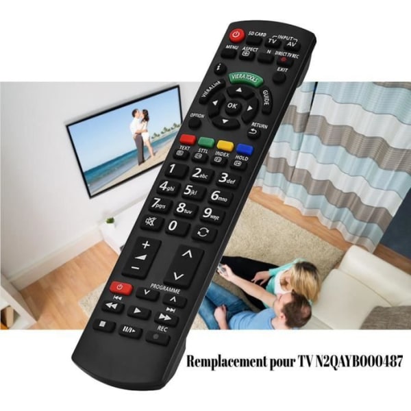 BEL Ersättande Smart TV-fjärrkontroll TV-kontroll för Panasonic N2QAYB000487-21