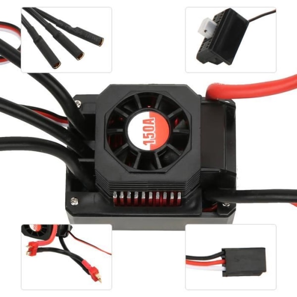 Tbest 150A ESC SURPASSHOBBY 150A Vattentät Dammtät elektrisk hastighetskontroll ESC RC del