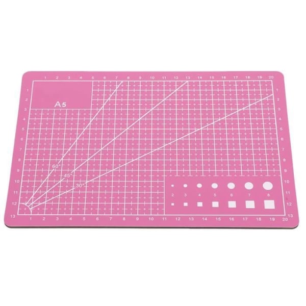 HURRISE Självläkande skärmatta A5 Slitstark PVC-skärmatta Cut Pad Board Självläkande Handgjorda DIY-verktyg Rosa