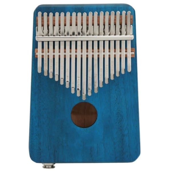 SIB Kalimba Thumb Piano Muspor 17 tangenter Mahogny EQ med bärväska - Blå