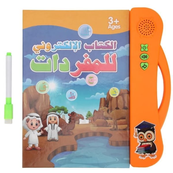 SIB Elektronisk Ljudbok för barn Leksak E-bok med penna Arabiska språket - Orange