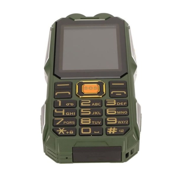 BEL-7696830476189-Mobiltelefon för äldre Senior mobiltelefon 2G 2.6in ultratunn 16800mAh gps-telefon Grön