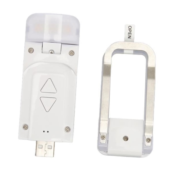 HURRISE Boklampa Multifunktionell läslampa med klämma USB Uppladdningsbar LED Dimbar Deco Bordslampa