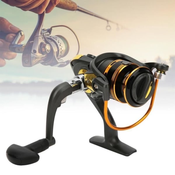LIA metallspinnrulle fiskebete Fiskbete Höghastighetsgjuthjul med gummihandtag (JS7000)