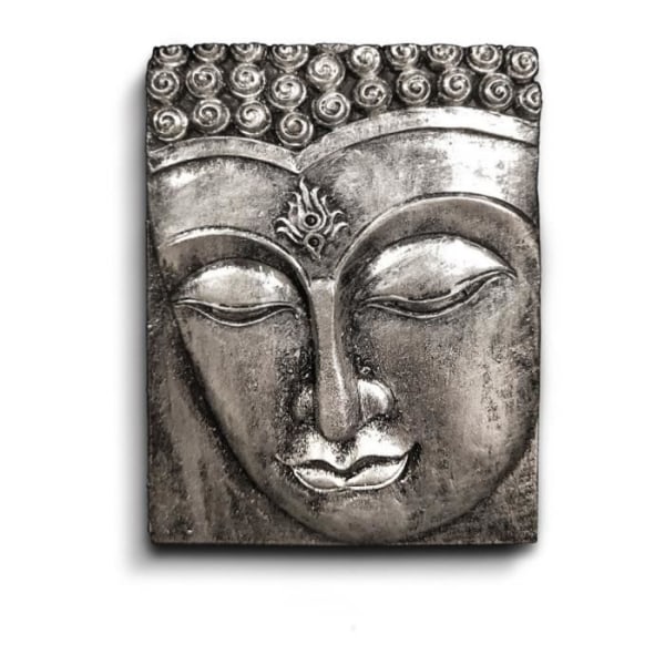 HURRISE Buddha rökelsehållare Buddha rökelsehållare Utsökt vacker Zen stenljushållare för dekor statyett Silver One Size