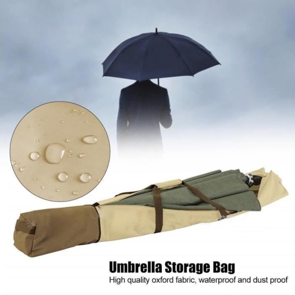 LIA bärbart parasollskydd, hopfällbart vattentätt dammtätt paraplyskydd