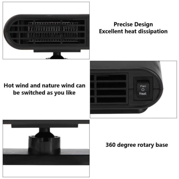 LIA bilvärmare 12V defroster vindrutevärmare torktumlare (1)