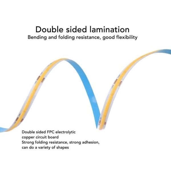 LIU-7708726176537-flexibla LED-ljusremsor (Neutral Light 4000K)COB LED Strip Stark självhäftande tejp deco Neutral Light 4000K