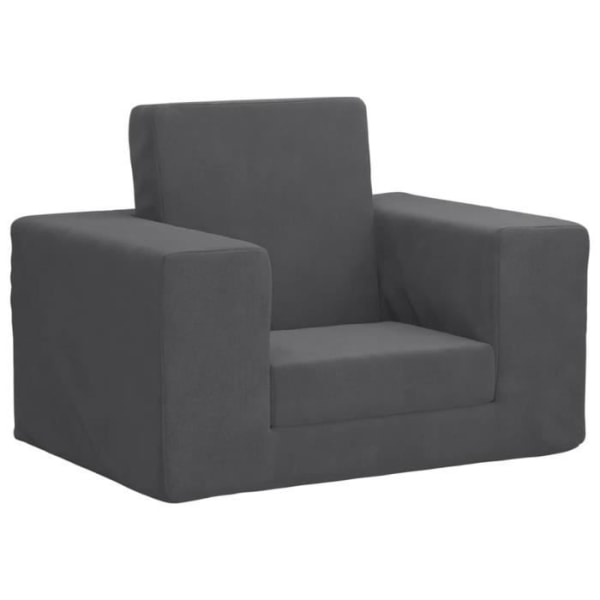 BEL-7029242415062-Barnsoffa Antracit Mjuk plysch