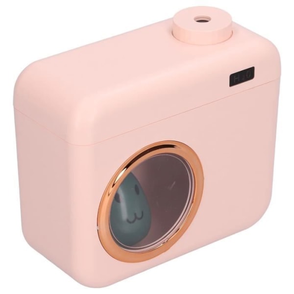 HURRISE fuktgivande luftfuktare Rosa kameraform luftfuktare med bärbar USB-laddning Mute luftfuktare