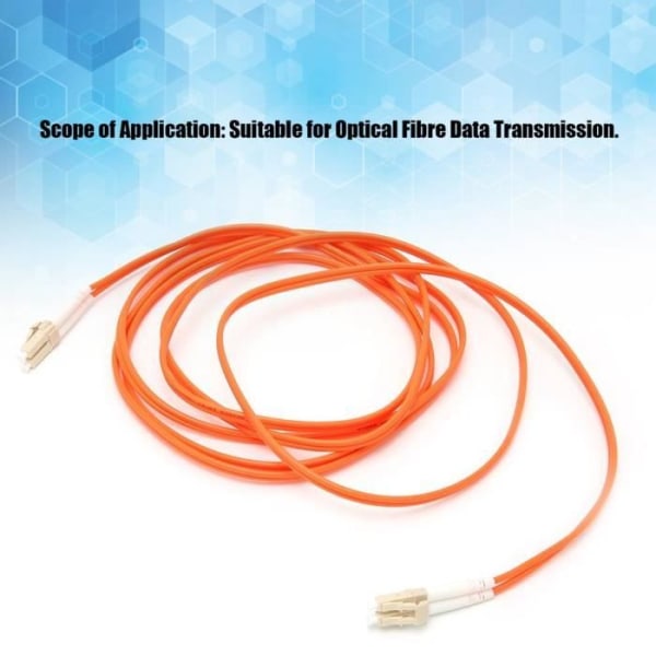 HURRISE Fiber Patch-kabel Fiber Patch-kabel Dual Core LC till LC Multimode optisk fiberkabel