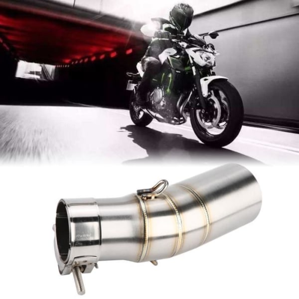 WEI rostfritt stål avgassystem mellanrör Motorcykeltillbehör för Kawasaki NINJA 400 18-19