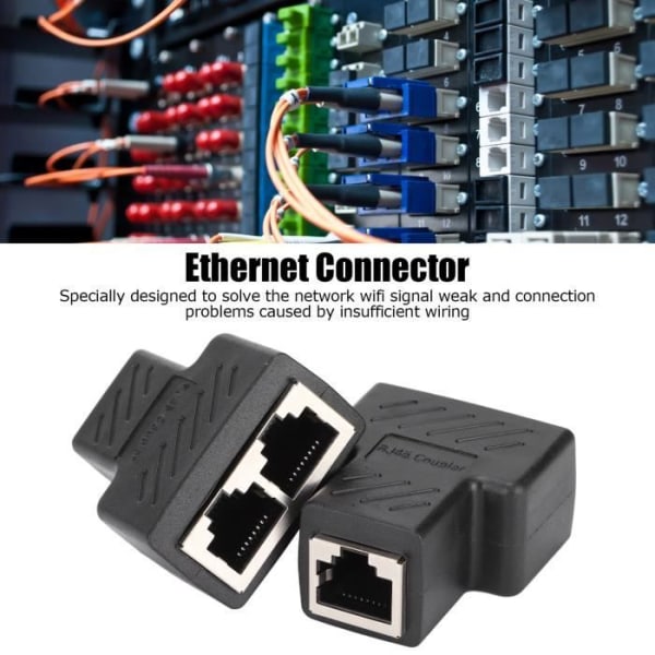 2st Ethernet Switch RJ45 Ethernet Splitters 1 till 2 Way Ethernet Switchar för router TV Box Camera ZER