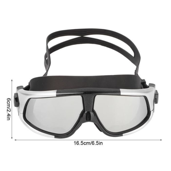 Hd Silica Gel Simglasögon Anti-Imma Vattentätt UV-skydd (silver)