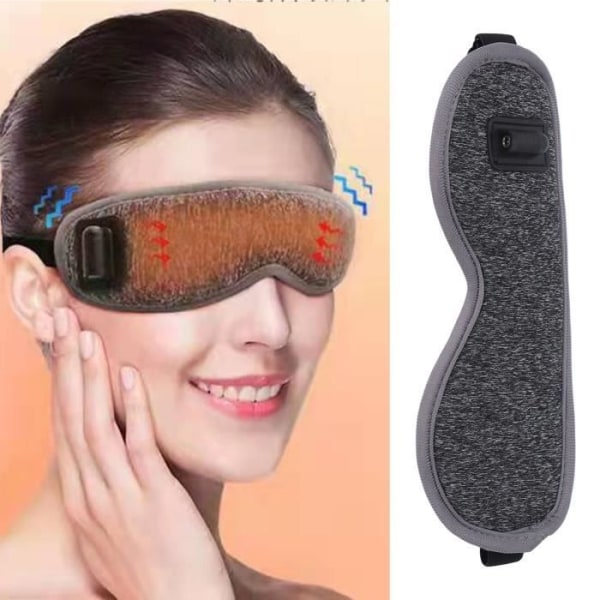 TMISHION Dry Eye Mask Uppvärmningsögonmask Bärbar Mjuk Elastisk ögonmassage 42℃ Temperatur