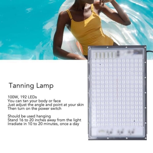 JIM-Tanning Lamps 460nm Full Lamp LED Skin Tanning Lamps för ansikts- och kroppsbruning