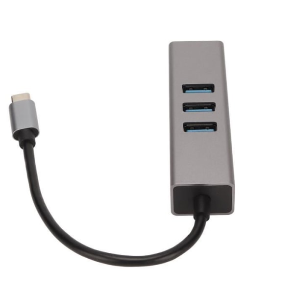 HURRISE USB C till RJ45 Hub - 5 Gbps dataöverföring - Plug and Play - Windows Mac Linux-kompatibel