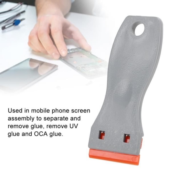 SIB Mobiltelefon OCA Dry Lim Adhesive Rengöring Borttagningsskrapa (1 skraphandtag + 10 blad)
