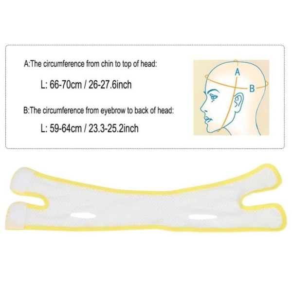 HURRISE Ansiktsbantningsmask JORZILANO bantningsmask för ansiktet bantningsbandage Dubbla hakvårdsbälten för viktminskning