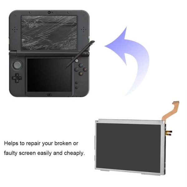 Xuyan Top LCD-skärm för Nintendo 3DS XL Systemspel